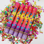 Tub de Confetti, Flippy, Clasic, 60x5 cm, Confetii Asortate din Plastic, Eliberare prin Rasucire, Multicolor