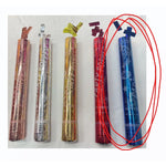 Tub de Confetti, Flippy, Party Popper, 30x5 cm, Confetii Lucioase Rezistente la Foc, Eliberare prin Rasucire, Albastru