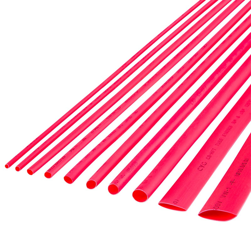 Tub termocontractabil 2.5mm/0.5m rosu 1buc Rebel NAR0254.1-0.5