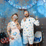 Tun Confetti, Flippy, Model Gender Reveal, Confetti Cannons, 40 cm, Ambalaj din Carton, Eliberare prin Rasucire,