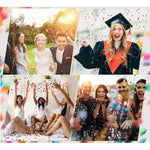 Tun de Confetti, Flippy, Party Popper 15 cm, Model Panglici din Folie, Multicolor