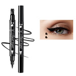 Tus Lichid pentru Ochi, Flippy, 2 Capete, Eyeliner si Stampila Inima, Pentru Ochi si Corp, 50 g, Rezistent la Apa, 12.7