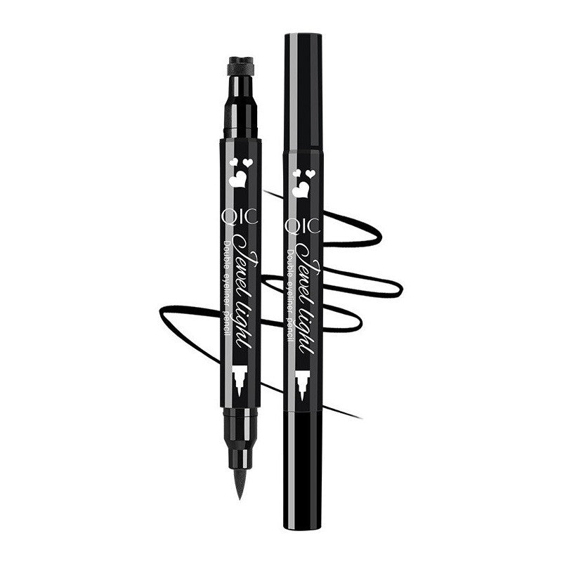 Tus Lichid pentru Ochi, Flippy, 2 Capete, Eyeliner si Stampila Inima, Pentru Ochi si Corp, 50 g, Rezistent la Apa, 12.7