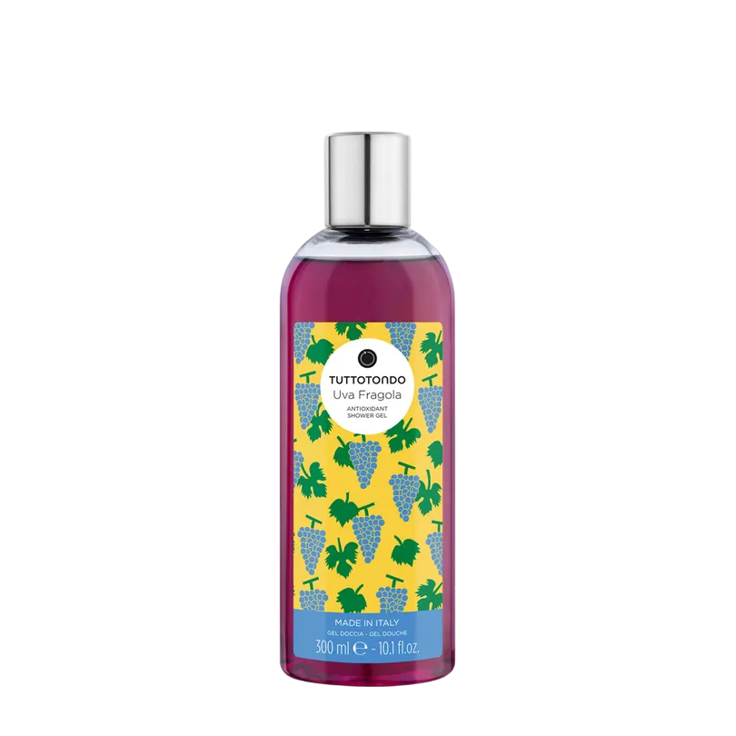 Tuttotondo, Uva Fragola, Antioxidant, Gel de duș, Pentru toate tipurile de piele, 300 ml