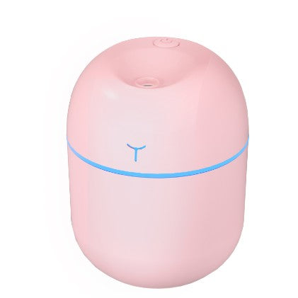 Mini Umidificator Portabil, Flippy, 2 Moduri, Aromaterapie, Silentios, Lumina Ambientala, Incarcare USB, 220 ml, 8 x 8