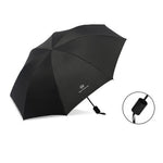 Umbrela, Flippy, Protectie UV Soare, Protectie Ploaie, Pliabila, din Vinil si Otel, 96 x 67 cm, Negru