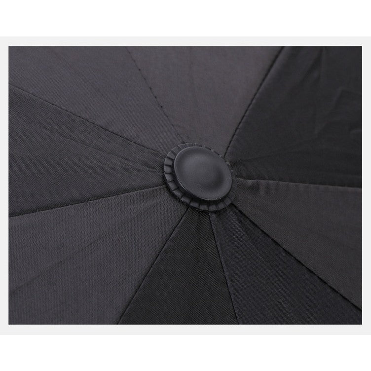 Umbrela, Flippy, Protectie UV Soare, Protectie Ploaie, Pliabila, din Vinil si Otel, 96 x 67 cm, Negru