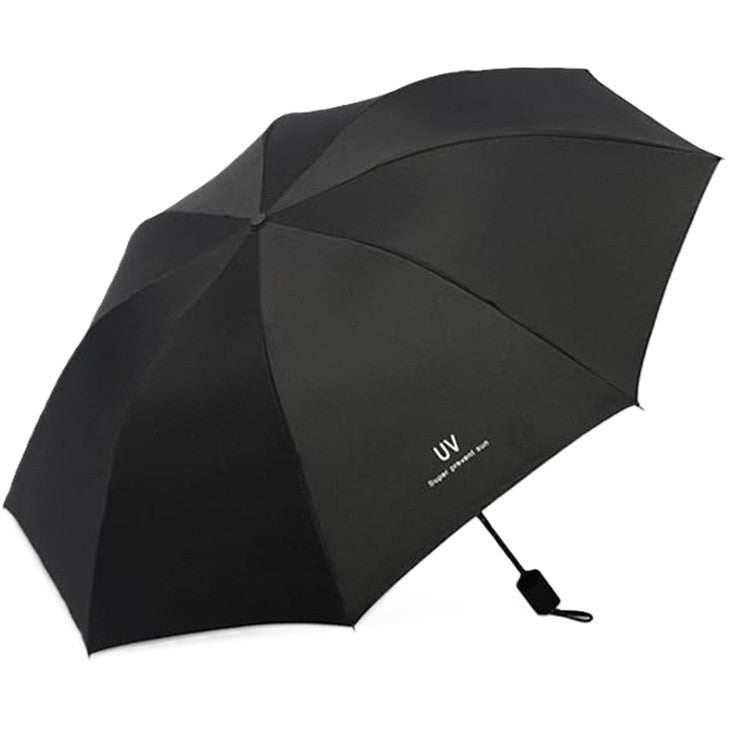 Umbrela, Flippy, Protectie UV Soare, Protectie Ploaie, Pliabila, din Vinil si Otel, 96 x 67 cm, Negru