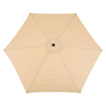 Umbrela rotunda de soare Flippy pentru terasa, diametru 2.70 m, inclinare, manivela, crem