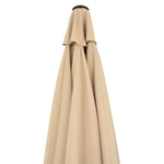 Umbrela rotunda de soare Flippy pentru terasa, diametru 2.70 m, inclinare, manivela, crem