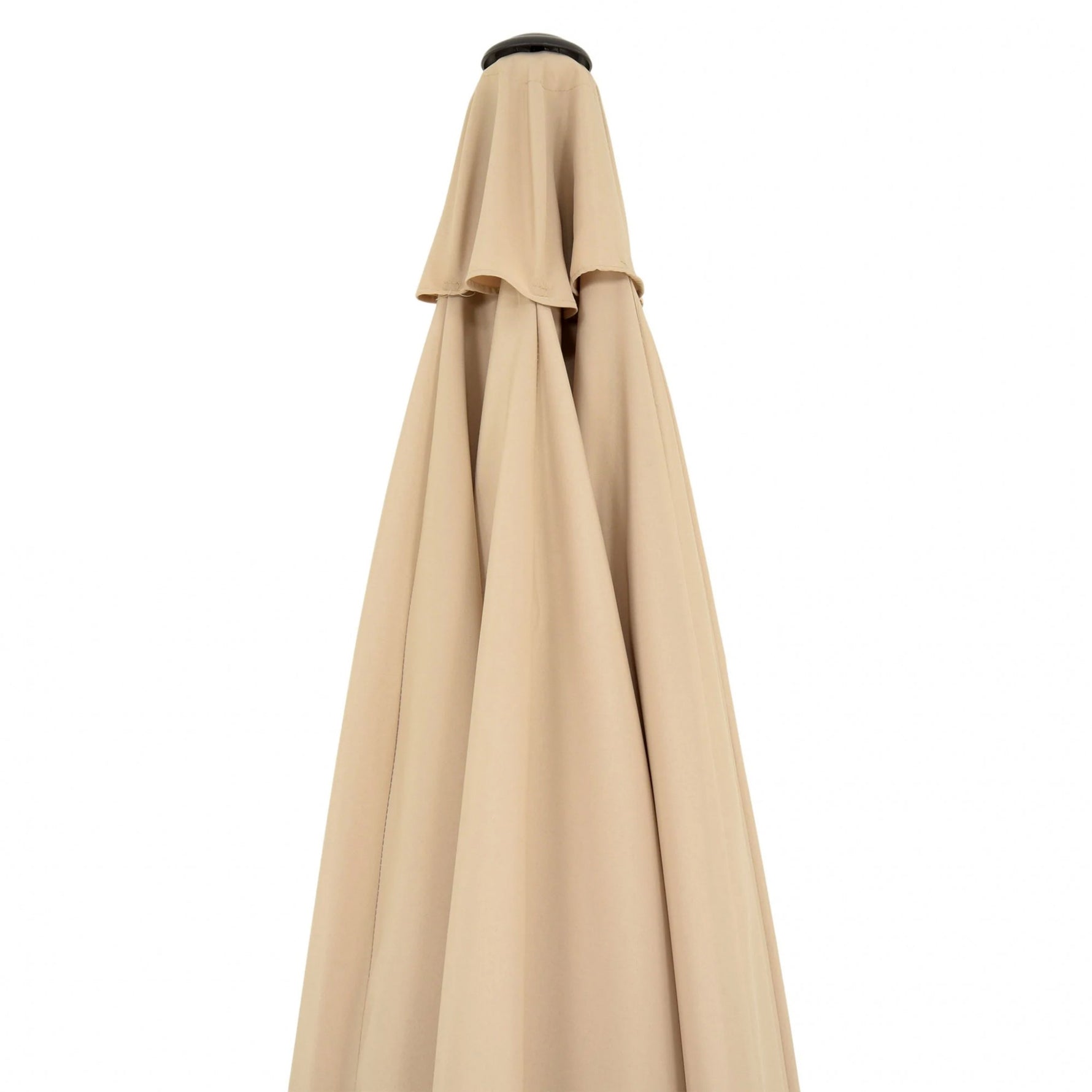 Umbrela rotunda de soare Flippy pentru terasa, diametru 2.70 m, inclinare, manivela, crem
