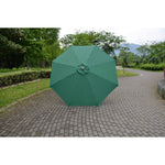 Umbrela Rotunda de Soare pentru Terasa sau Gradina, Flippy, Diametru 2.70 m, Inaltime 2.80 m, 9 Brate, Manivela,