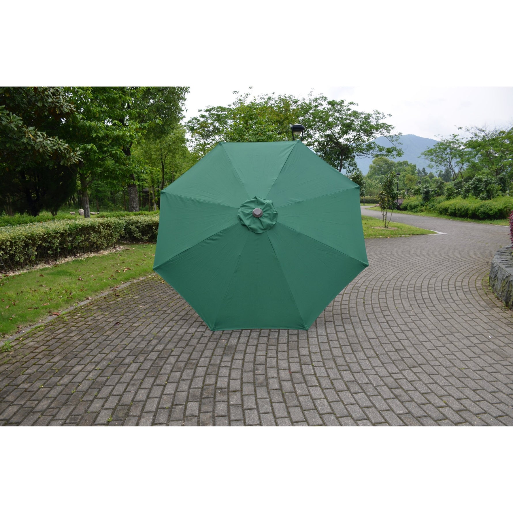 Umbrela Rotunda de Soare pentru Terasa sau Gradina, Flippy, Diametru 2.70 m, Inaltime 2.80 m, 9 Brate, Manivela,