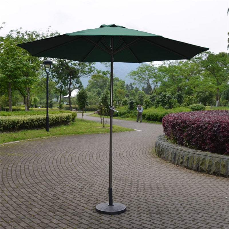 Umbrela Rotunda de Soare pentru Terasa sau Gradina, Flippy, Diametru 2.70 m, Inaltime 2.80 m, 9 Brate, Manivela,