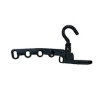Suport Umerase, Flippy, Pliabil, Portabil, 5 Gauri pentru Umerase, Rotire 360 Grade, din Plastic, Negru