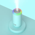 Umidificator, H2O, cu Difuzor de Aroma, Lumina de Noapte LED in 7 Culori, Zgomot Redus, 14.7x7.2cm, 350mL, Culoare