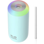Umidificator, H2O, cu Difuzor de Aroma, Lumina de Noapte LED in 7 Culori, Zgomot Redus, 14.7x7.2cm, 350mL, Culoare