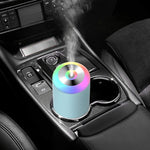 Umidificator, H2O, cu Difuzor de Aroma, Lumina de Noapte LED in 7 Culori, Zgomot Redus, 14.7x7.2cm, 350mL, Culoare