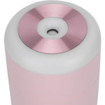Umidificator, H2O, cu Difuzor de Aroma, Lumina de Noapte LED in 7 Culori, Zgomot Redus, 14.7x7.2cm, 350mL, Culoare Roz