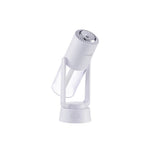 Umidificator si Purificator aer ultrasonic portabil, rezervor 200ml, cu ioni negativi, LED 7 culori, rotatie 360 grade,