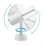 Umidificator si Purificator aer ultrasonic portabil, rezervor 200ml, cu ioni negativi, LED 7 culori, rotatie 360 grade,