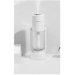 Umidificator si Purificator aer ultrasonic portabil, rezervor 200ml, cu ioni negativi, LED 7 culori, rotatie 360 grade,