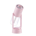 Umidificator si Purificator aer ultrasonic portabil, rezervor 200ml, cu ioni negativi, LED 7 culori, rotatie 360 grade,