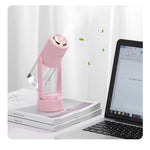 Umidificator si Purificator aer ultrasonic portabil, rezervor 200ml, cu ioni negativi, LED 7 culori, rotatie 360 grade,