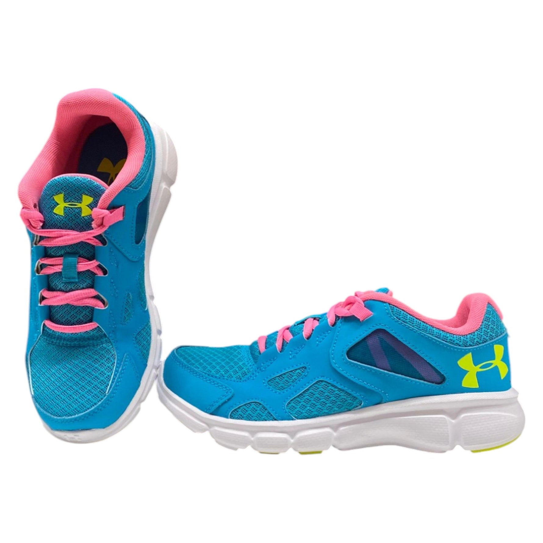 Under Armour, Thrill, Alergare, Încălțăminte sport, Albastru/Roz/Galben, Pentru bărbați, 4/38 - Olmarkt