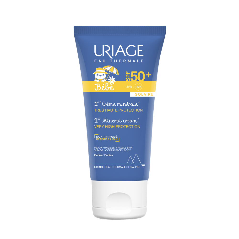Uriage, 1er Bebe, Protecție solară, Cremă de soare, Pentru față și corp, SPF 50+, 50 ml