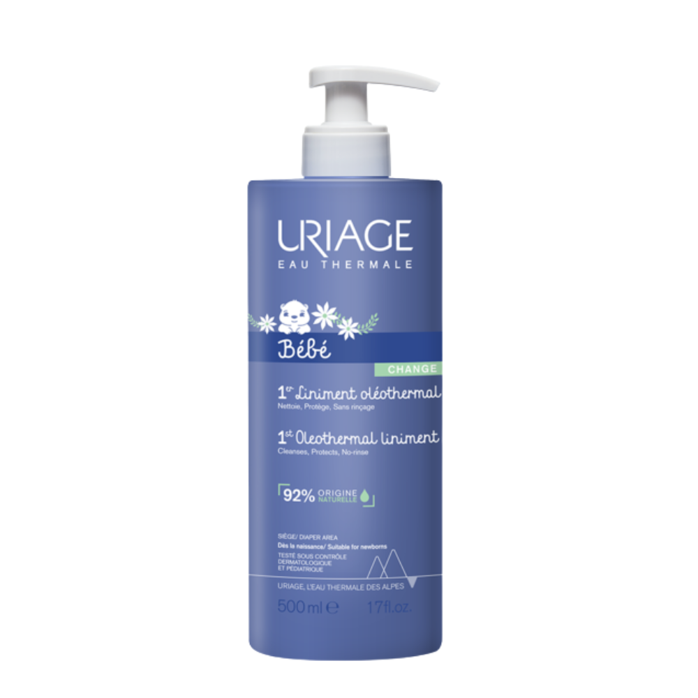 Uriage, Bebe, Hidratare și curățare delicată, Cremă de curățare, 550 ml
