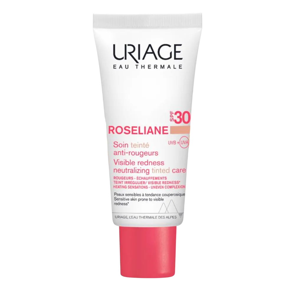 Uriage, Roseliane, Anti-roșeață, Crema CC, Mediu, SPF 30, 40 ml