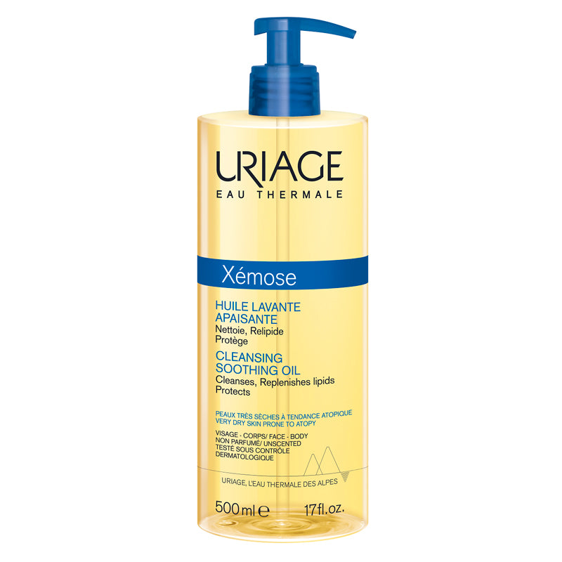 Uriage, Xemose PSO, Curățare și calmare, Ulei de curățare, Pentru față și corp, 500 ml