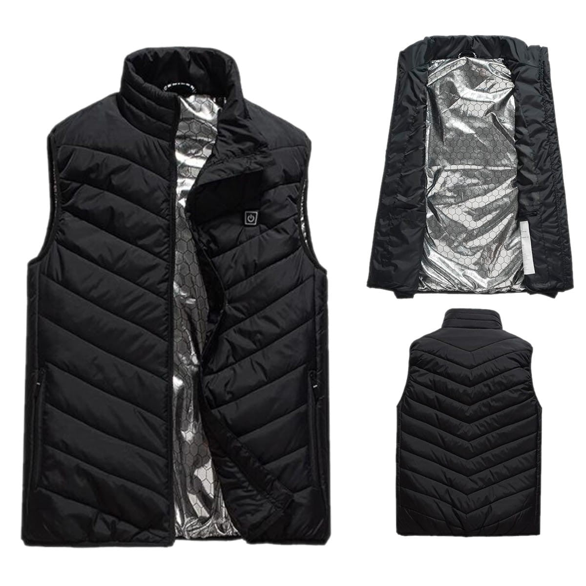 Vesta Inteligenta Incalzita, Flippy, Unisex, 2 Zone de Incalzire, Umplutura Bumbac, 3 Trepte de Temperatura, Incarcare