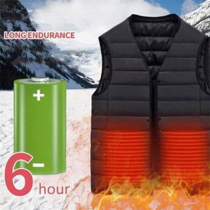 Vesta Inteligenta Incalzita, Flippy, Unisex, 2 Zone de Incalzire, Umplutura Bumbac, 3 Trepte de Temperatura, Incarcare