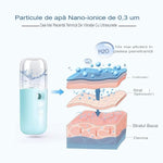 Spray de Hidratare Facială cu Tehnologie Nano, Flippy, Hidratare, Igienizare, Abur Rece, Încărcare USB, Capacitate 30