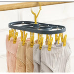 Uscator de Rufe Suspendat Flippy, cu 12 Carlige, Rotire 360 Grade, Protectie Vant, Mateiral Plastic, Usor de Depozitat,