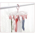 Uscator de Rufe Suspendat Flippy, cu 16 Carlige, Rotire 360 Grade, Mateiral Plastic, Usor de Depozitat,