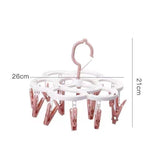 Uscator de Rufe Suspendat Flippy, cu 16 Carlige, Rotire 360 Grade, Mateiral Plastic, Usor de Depozitat,
