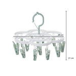 Uscator de Rufe Suspendat Flippy, cu 16 Carlige, Rotire 360 Grade, Mateiral Plastic, Usor de Depozitat,