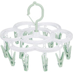 Uscator de Rufe Suspendat Flippy, cu 16 Carlige, Rotire 360 Grade, Mateiral Plastic, Usor de Depozitat,