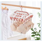 Uscator de Rufe Suspendat Flippy, cu 40 Carlige, Rotire 360 Grade, Protectie Vant, Pliabil, Patrat, Mateiral Plastic,