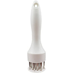 Ustensila pentru fragezit carnea, Flippy, cu 16 de tije ascutite din inox 304, 20 cm, Alb