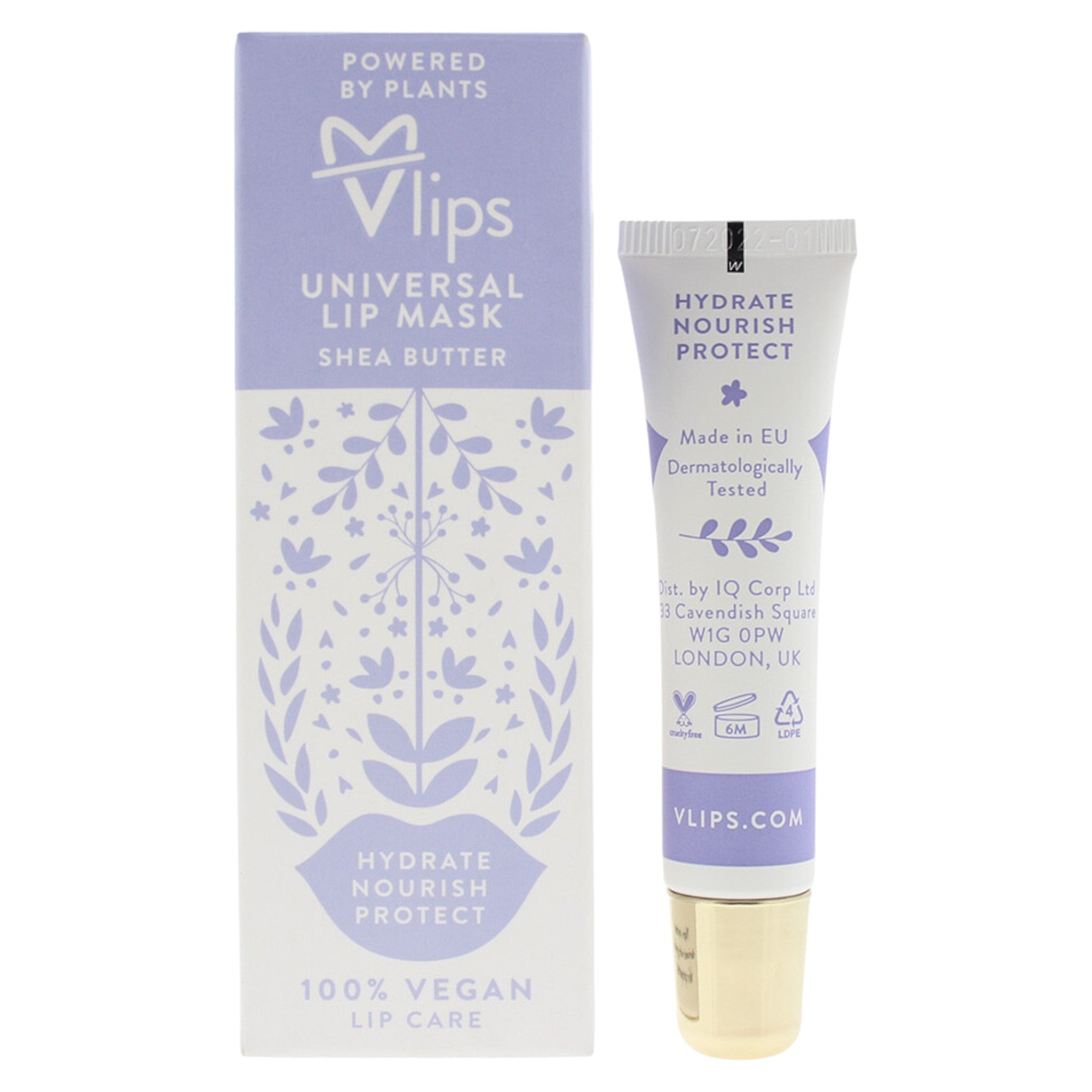 V-Lips, Hydrate Nourish Protect, Hidratant, Mască pentru buze, 10 g