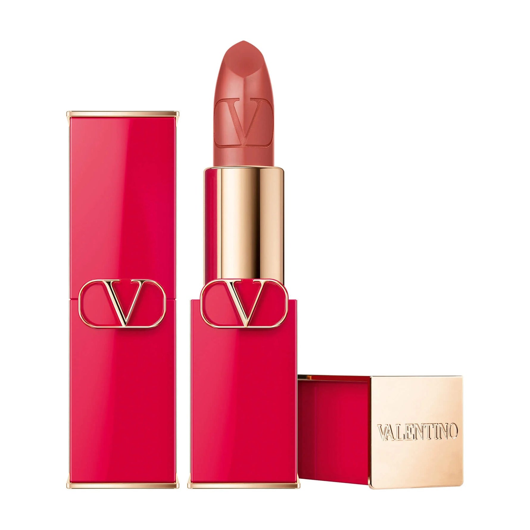 Valentino, Rosso, Finisaj satinat, Ruj cremos, 100R, Reincărcabilă, 3.5 g - Olmarkt