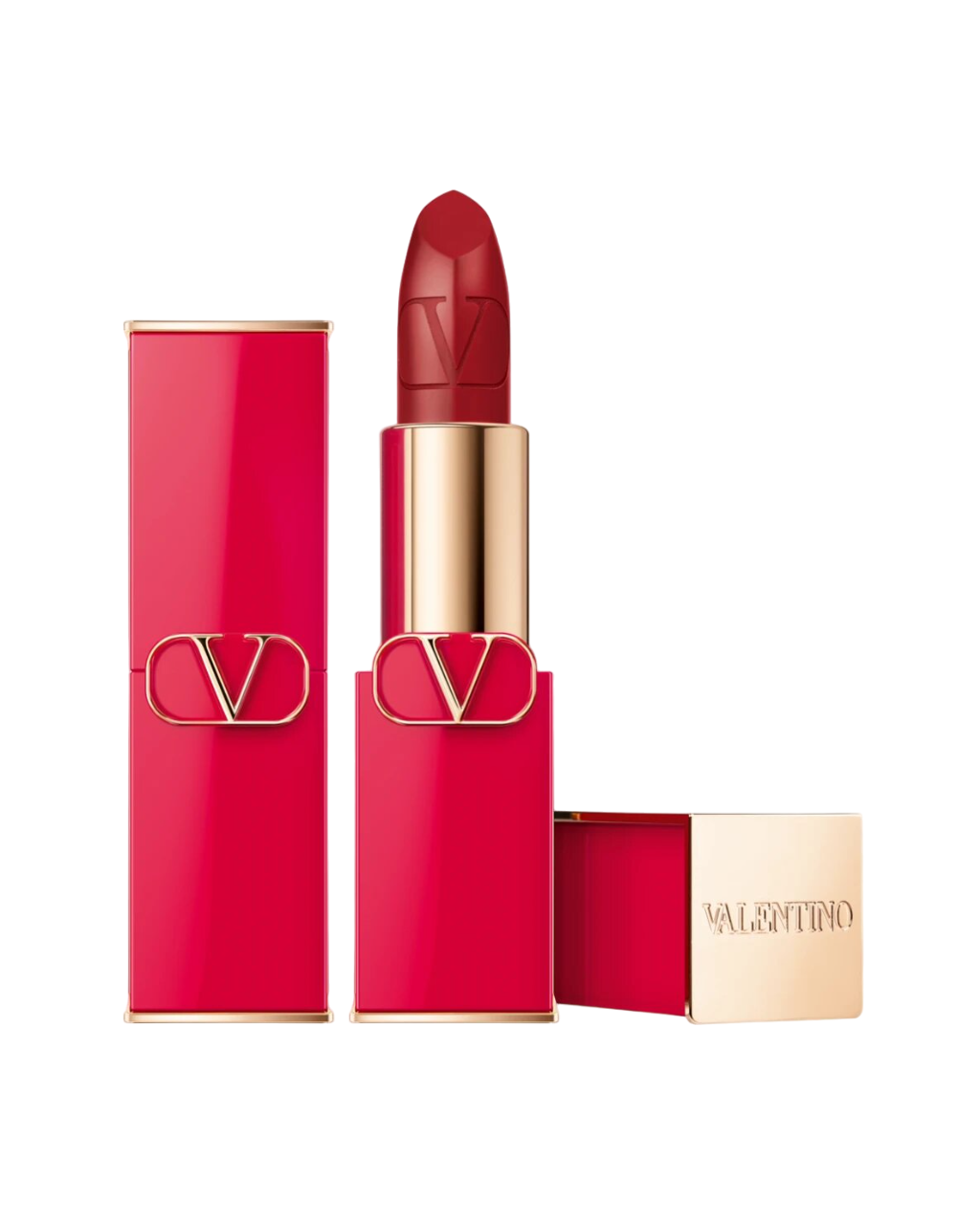 Valentino, Rosso, Finisaj satinat, Ruj cremos, 213R, Reincărcabilă, 3.5 g - Olmarkt