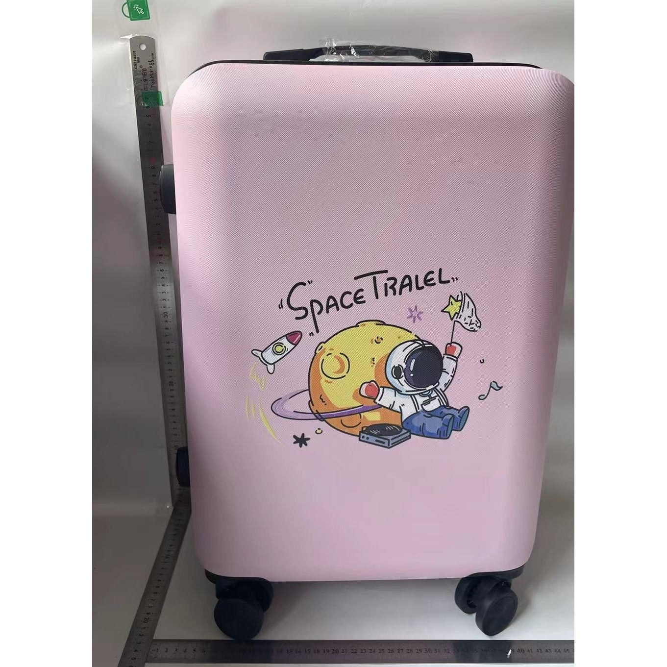 Troler de Calatorie, Flippy, 56 x 35 x 22 cm, 4 Roti, Maner Reglabil, din ABS, cu Fermoar, Blocare cu Cod, Impermeabil,