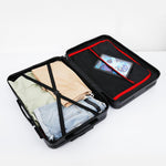 Troler de Calatorie, Flippy, 56 x 35 x 22 cm, 4 Roti, Maner Reglabil, din ABS, cu Fermoar, Blocare cu Cod, Impermeabil,