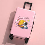 Troler de Calatorie, Flippy, 56 x 35 x 22 cm, 4 Roti, Maner Reglabil, din ABS, cu Fermoar, Blocare cu Cod, Impermeabil,