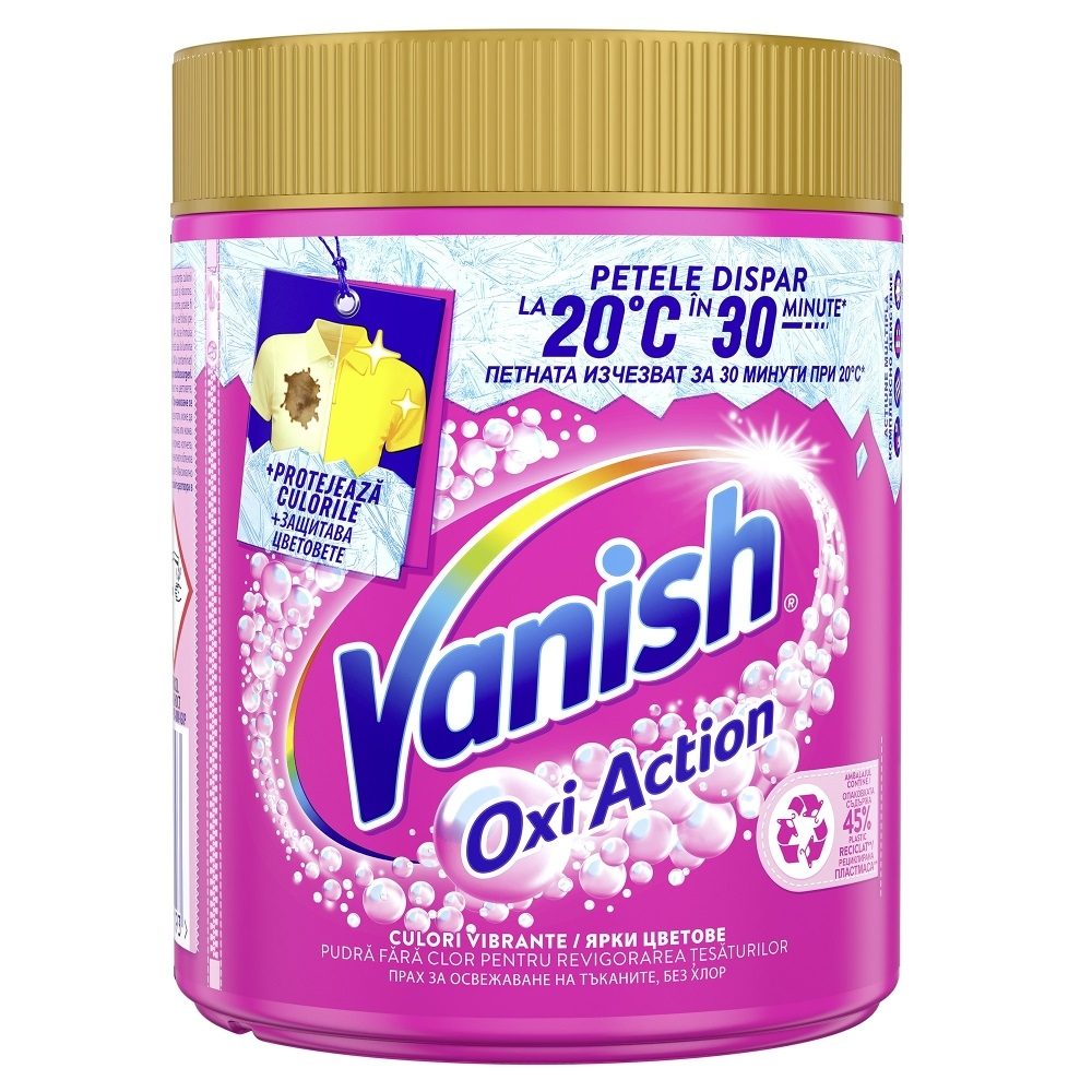 Pudra pentru Pete, VANISH, Pink Oxi Action, 470 g